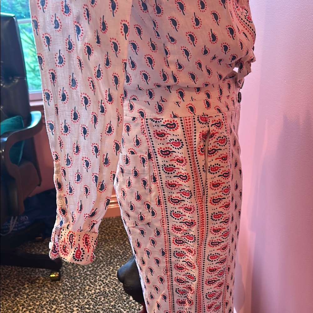 Boden White, Blue & Red Patterned Set - Picture 6 of 8